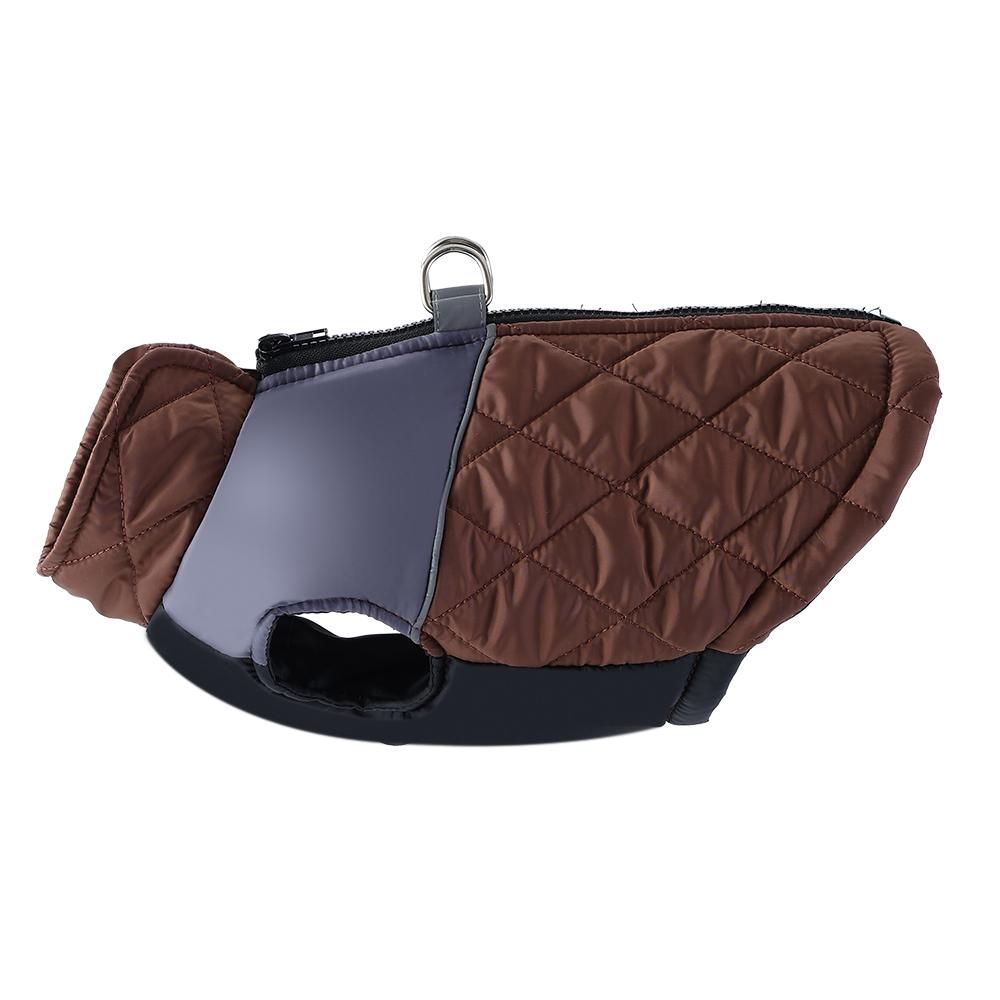 Winter Dog Jacket For Small Medium Dogs Cats Reflective Plaid Puppy Clothes With D-Ring Chihuahua Yorkies Waistcoat Pet Costumes