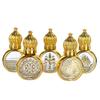 10Ml Portable Essential Oil Roller Bottle Gold Crown Shape Perfume Bottles