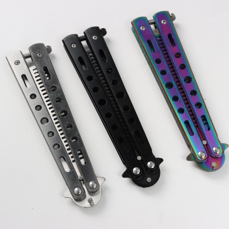 Unsharpened Folding Butterfly Practice Comb for Outdoor Camping