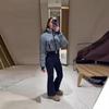 Women Ski Jumpsuit High Neck Zipper Front Sleeveless Hooded Belted Snowsuit