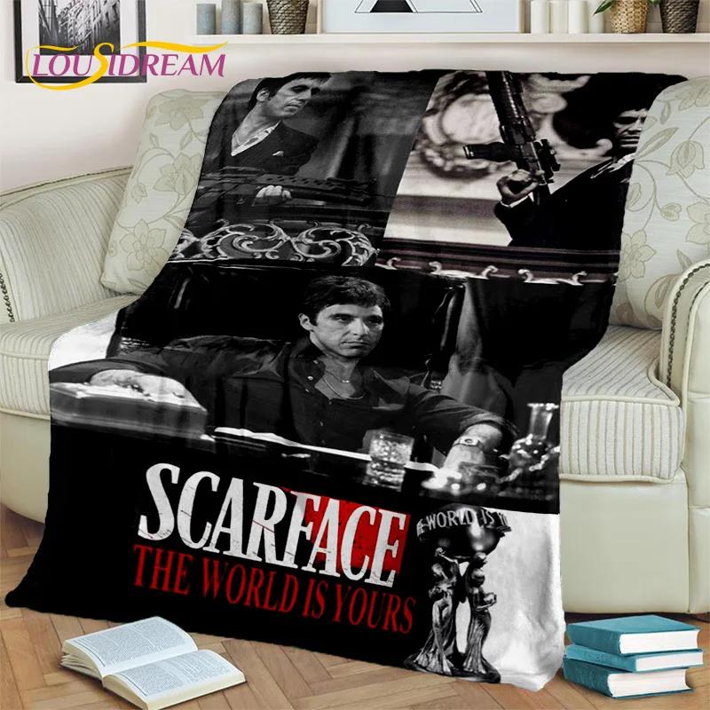 Scarface 3D Classics Movie Tony HD Blanket,Soft Throw Blanket for Home Bedroom Bed Sofa Picnic Travel Office Cover Blanket Kids