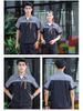 Men's Summer Short Sleeve Durable Workwear Set - Breathable, Thin, Wear-Resistant for Workshop, Construction, and Auto Repair.