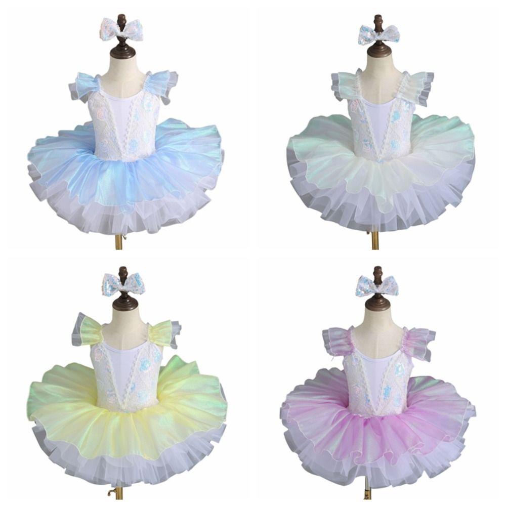 Sequin Ballet Tutu Dance Skirts Modern Performance Clothes Fashion Dance Costume  Kids Girls