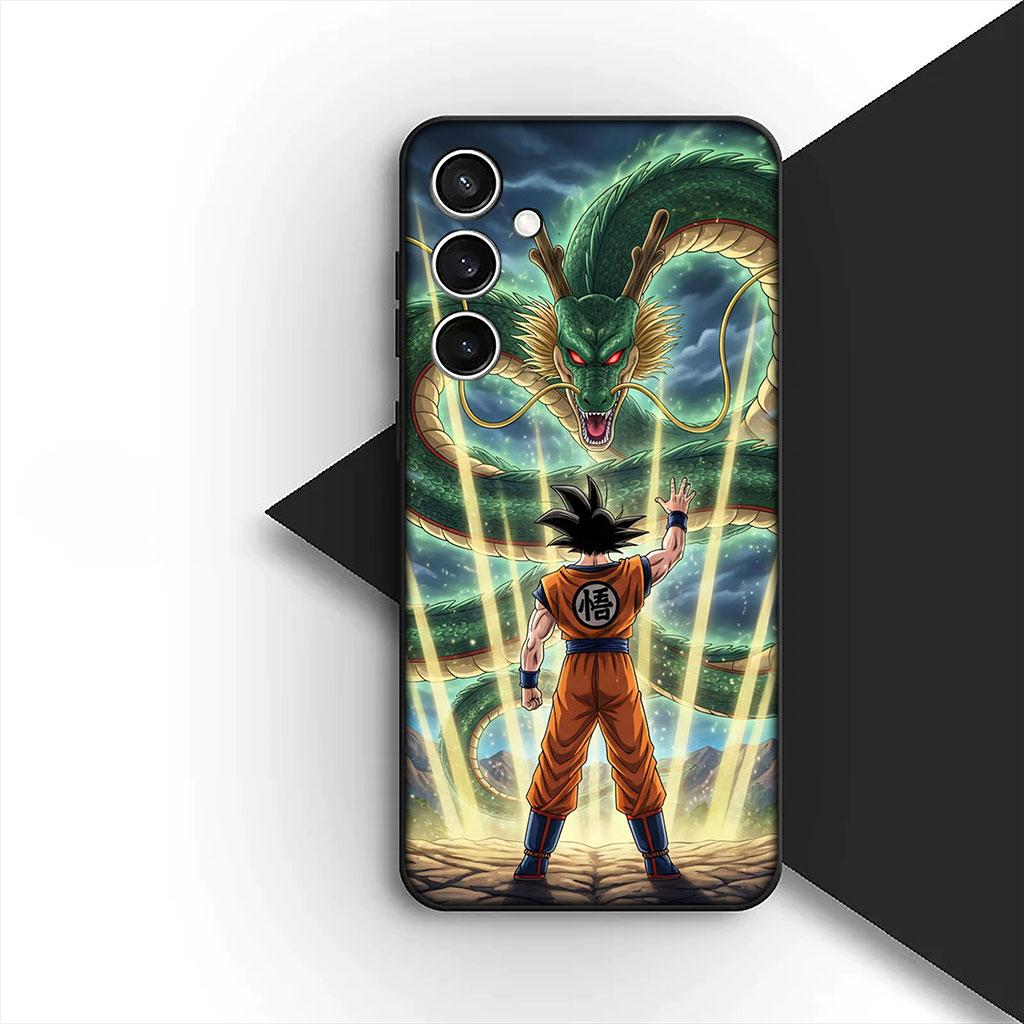 Cover for Samsung Galaxy S25 S24 S23 FE Ultra Plus S7 Edge S25+ S23+ A56 5G Case Dragons Gokus Balls DragonBalls Vegeta Super