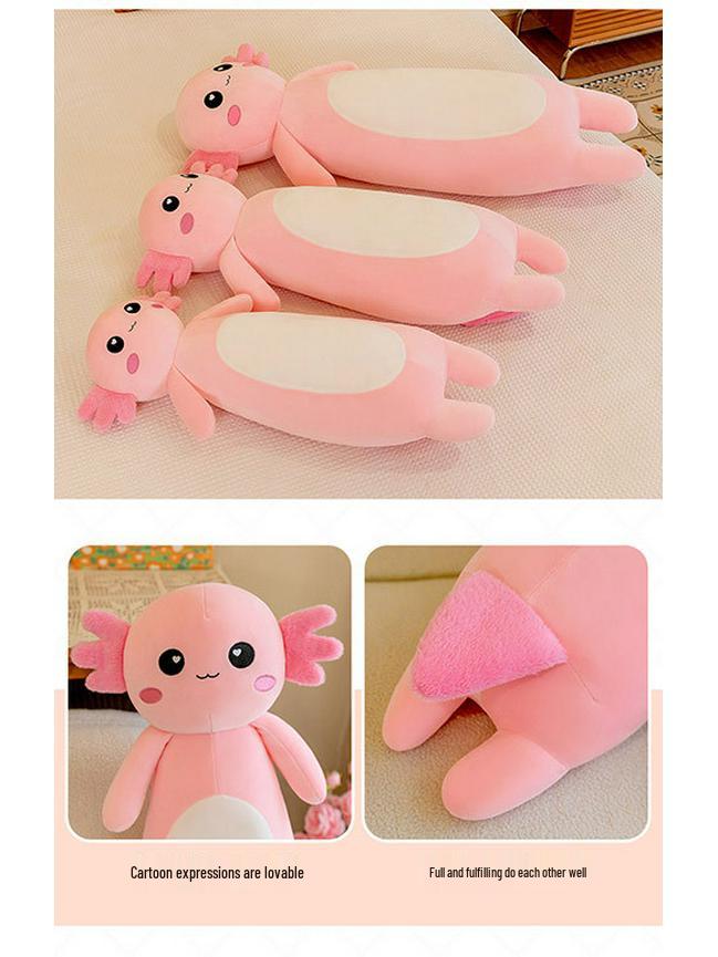Four-Color Salamander Plush Pillow - Cute Long Doll