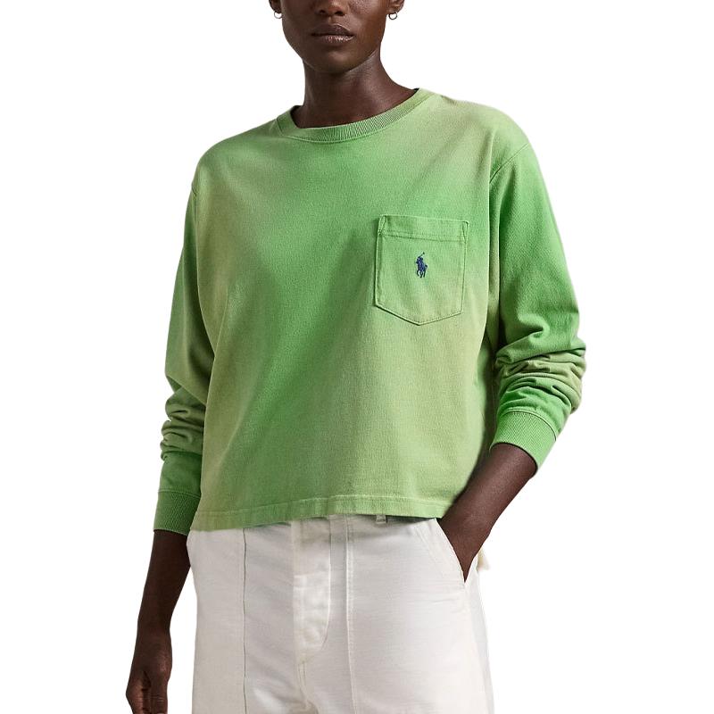 

Женская футболка поло Ralph Lauren свободного кроя из хлопкового джерси Светло-зеленый WMPOKNINCU21052-300 XS