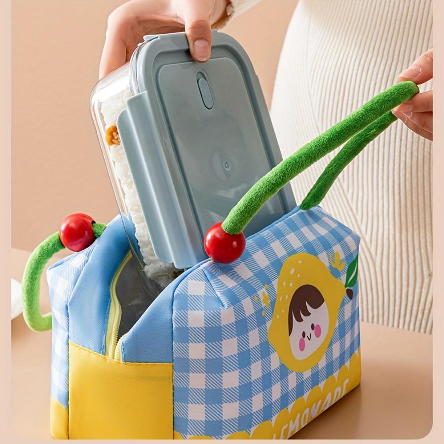 Fun Fruit Lunch Bag Thickened Large Capacity Rice Box Bag Portable Thermal Preservation Lunch Pack Cute Handheld Ice Pack