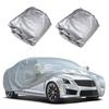 Funda Universal para Coche Completo Impermeable Antipolvo para Todas las Estaciones Recubrimiento de Película PE con Parasol Protector de Aluminio Reflejo de Rayos UV