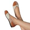 Flying weaving color matching round head casual single shoes flat bottom breathable light mouth shoes