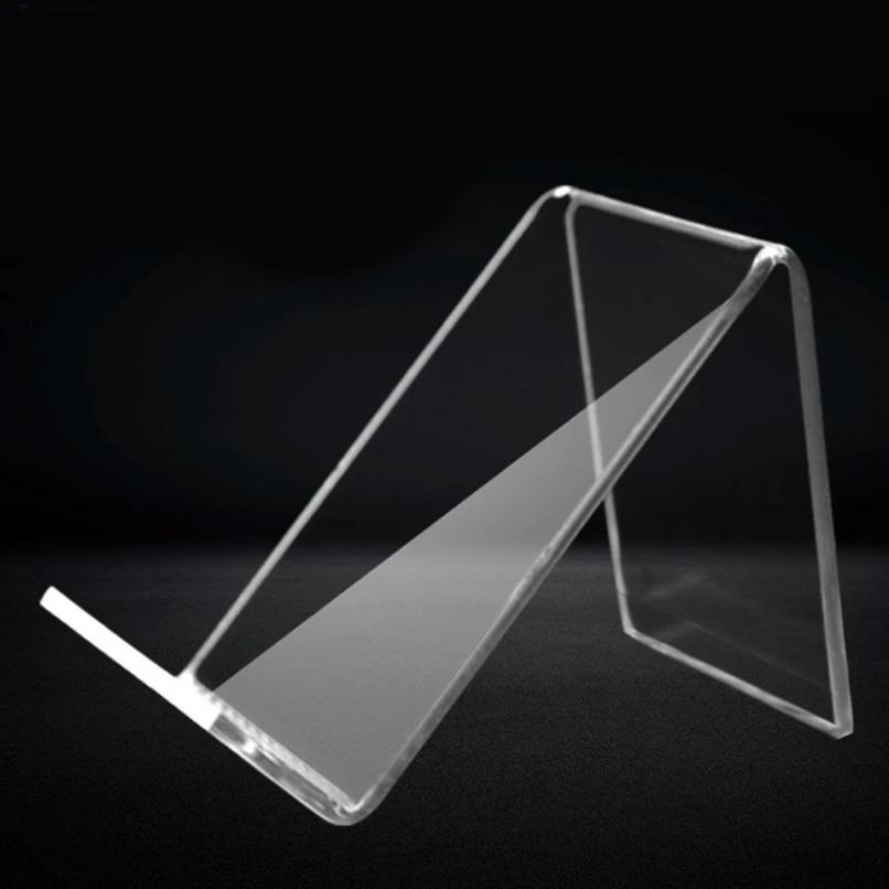 Acrylic Desktop Transparent Cell Phone Holder Lazy Phone Stand Clear Rack For iPhone 16 15 14 13 12 Samsung S25 S24 Xiaomi Mount