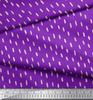 Soimoi Purple Japan Crepe Satin Fabric Brush Stroke Abstract Fabric Prints By metre 42 Inch