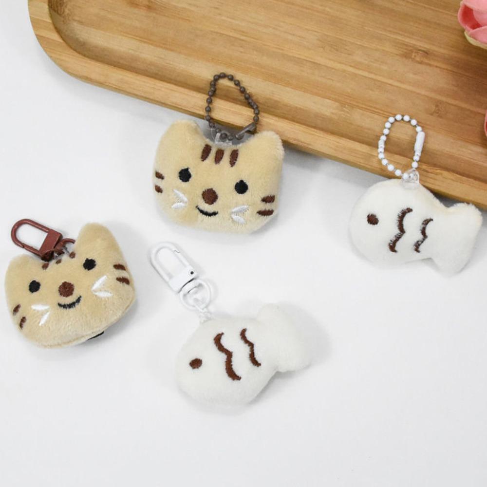 Cat Fish Cat Fish Plush Doll Keychain Creative Plush Toy Pendant  Hanging Accessories