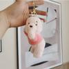 Bear Adorable Pink Plush Keychain Soft And Cuddly Toy Accessory For Backpacks