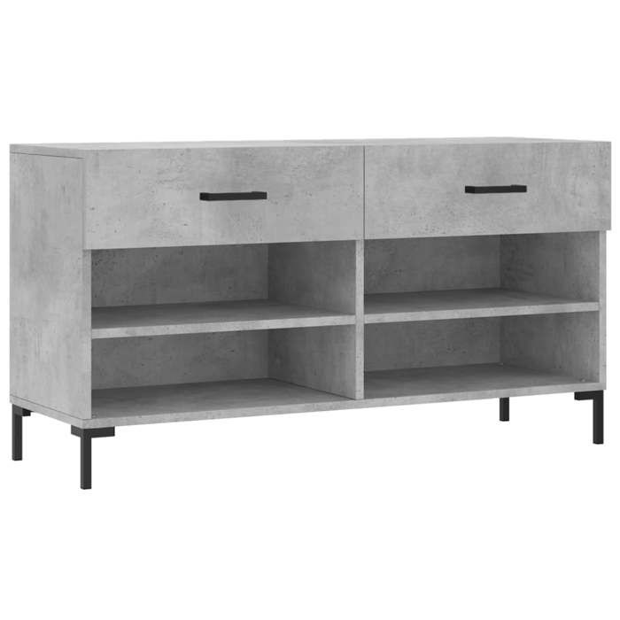VidaXL Shoe Bench, Shoe Cabinet with 4 Shelves and Legs, Shoe Rack with 2 Drawers Living Room, Modern, 829744