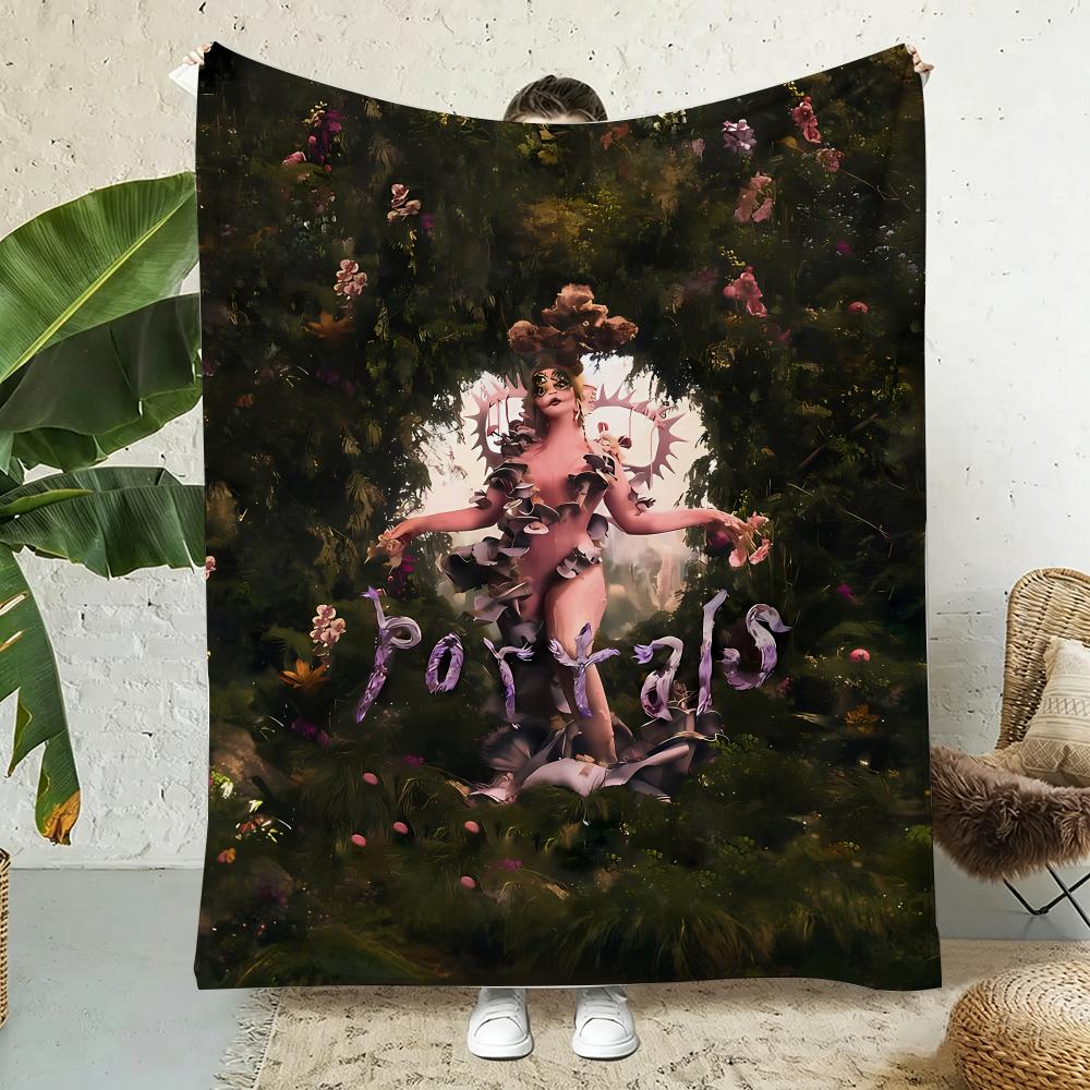 M-Melanie Martinez New Music Album Throw 240G Flannel Blanket Lightweight Soft Skin-Friendly Summer Thin Throw Blanket