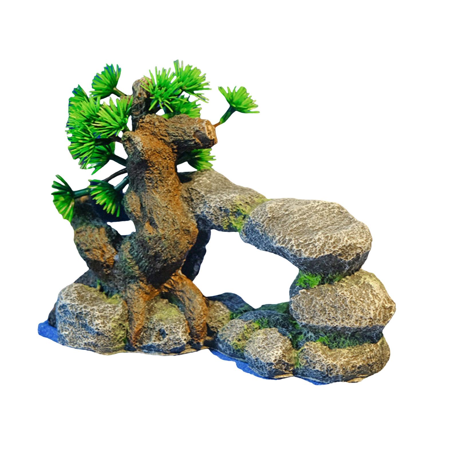 Aquariums Rockery Tree Figurine Fishtanks Ornament Shrimp Hideouts Arched Cave Fishtanks Underwater Landscape Safe Decors 1