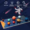 1 Set Kinder Sonnensystem Spielzeug mit 8 3D Sonnen Planeten 9 Karten Modell Universum Astronomische Wissenschaft Lernen STEM Pädagogisch