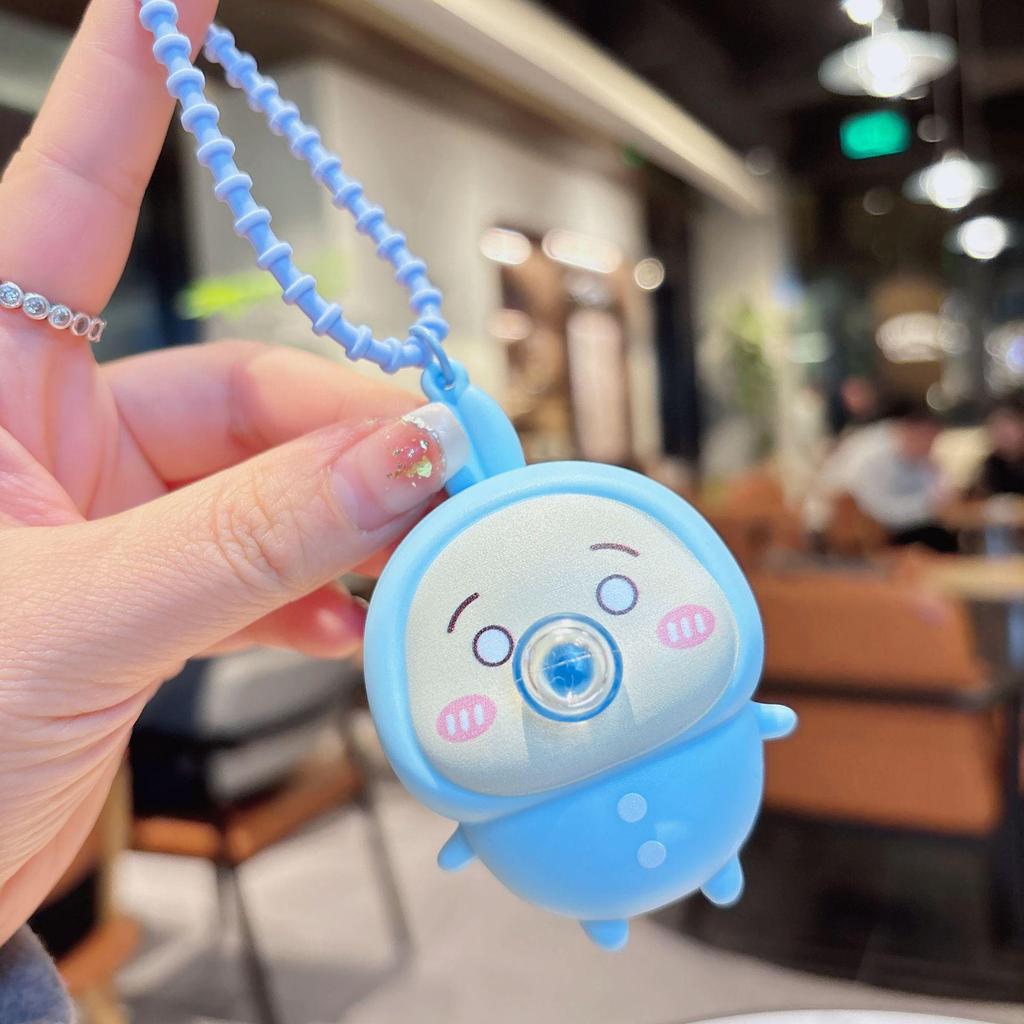 Chiikawa Bubble Blowing Keychain - Funny Cartoon Doll Charm for Bags & Phones