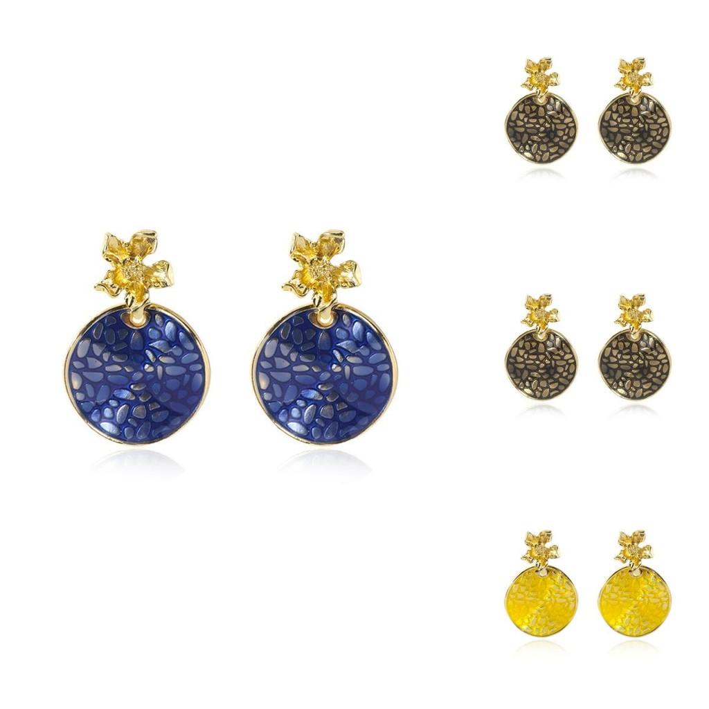 Chic Alloy Flower Earrings For Women Ideal For Weddings And Birthdays