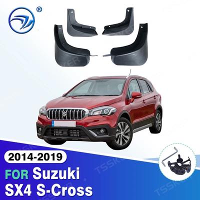 För Suzuki SX4 S-Cross 2014~ Stänkskydd Stänklapp Skärm Stänkskärmar Stänkskydd Tillbehör Maruti SX-4 SX 4 S Cross SCross