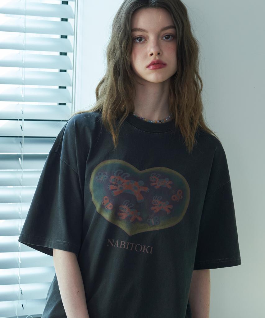 CPGN STUDIO Nabitoki Pigment Short Sleeve T-Shirt Smoke Black