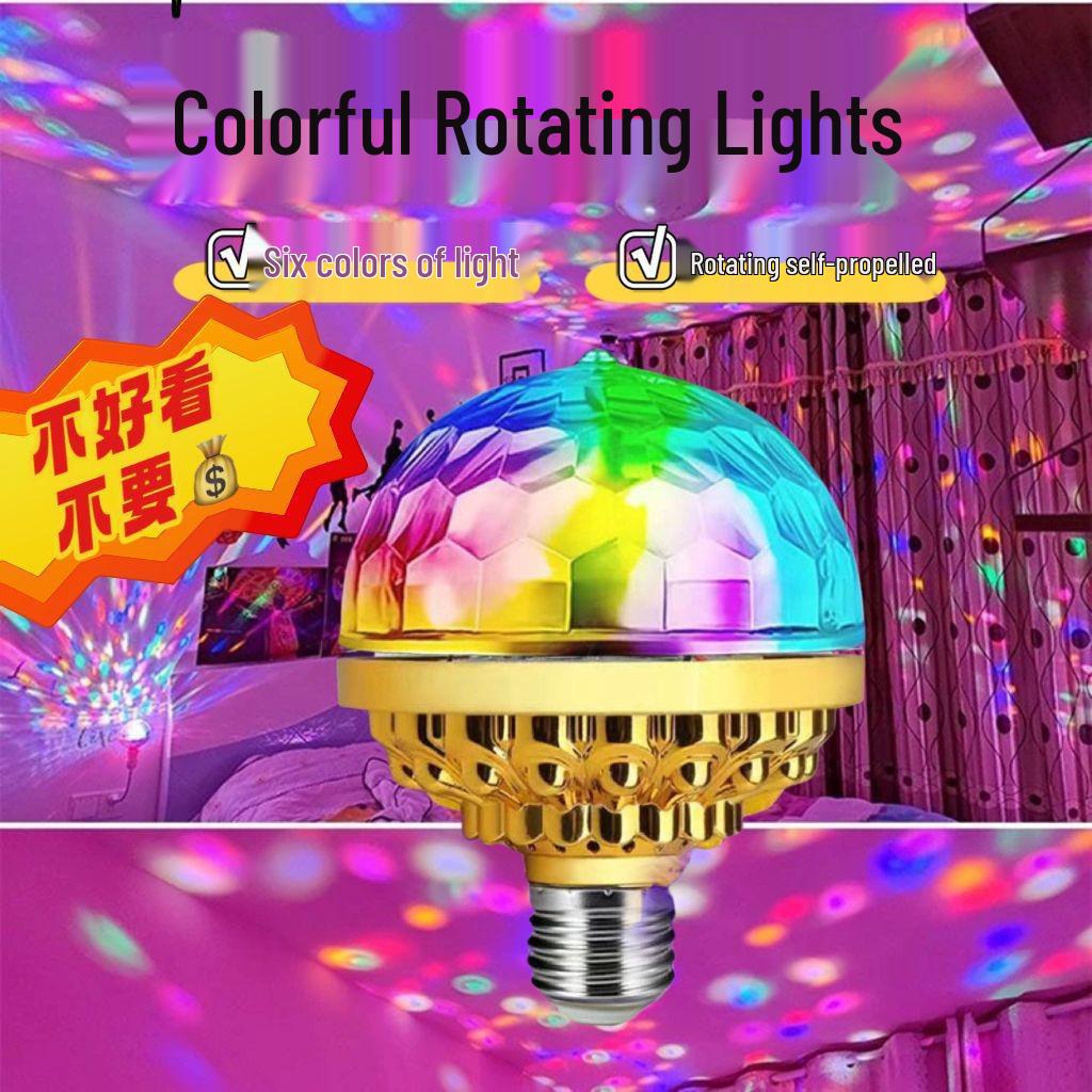 LED Rotating Magic Ball Light: Multi-Color Home, Stage & Festival Decor