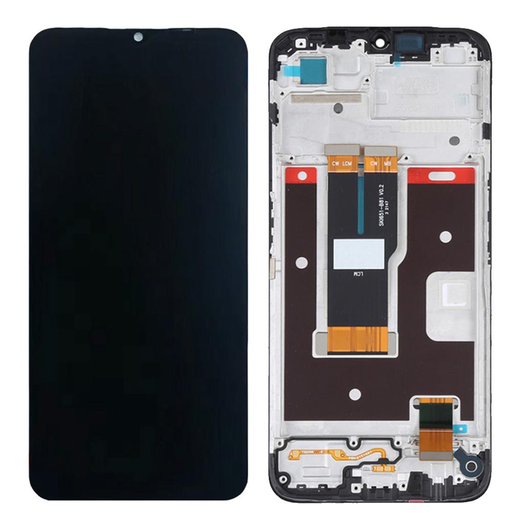 For Realme C31 Grade B LCD Screen and Digitizer Assembly+Frame Repair Part (without Logo)