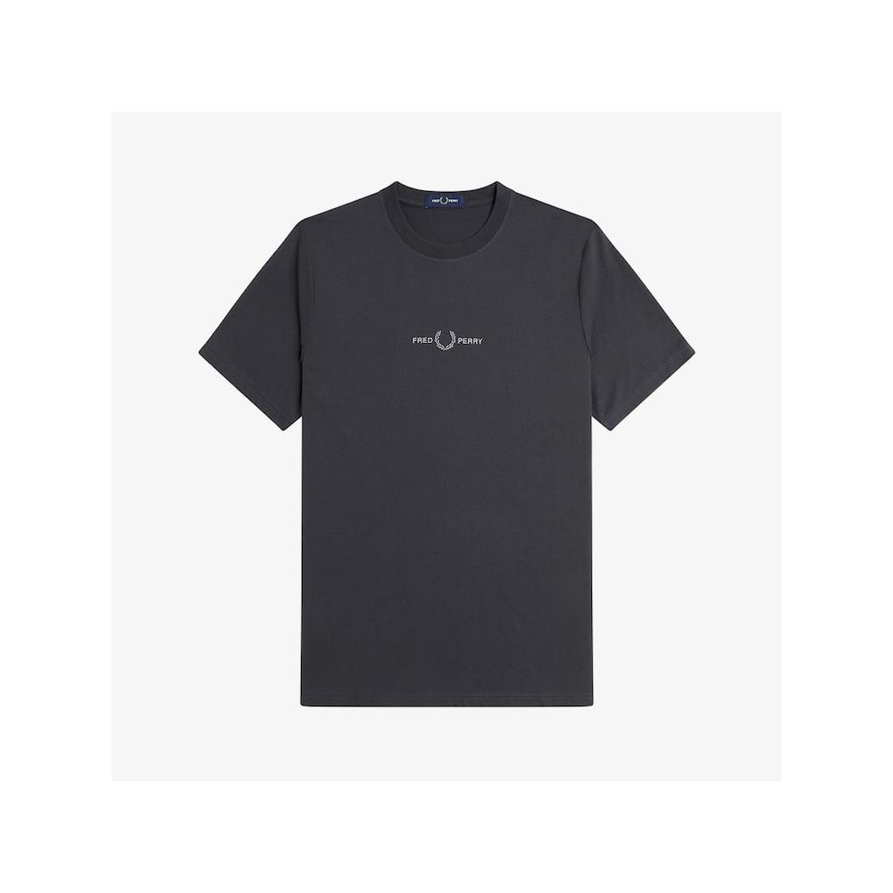 Fred Perry [sporT] Embroidered T shirT   Anchor Grey Afpm2434580 297 qzgAfpm2434580 297