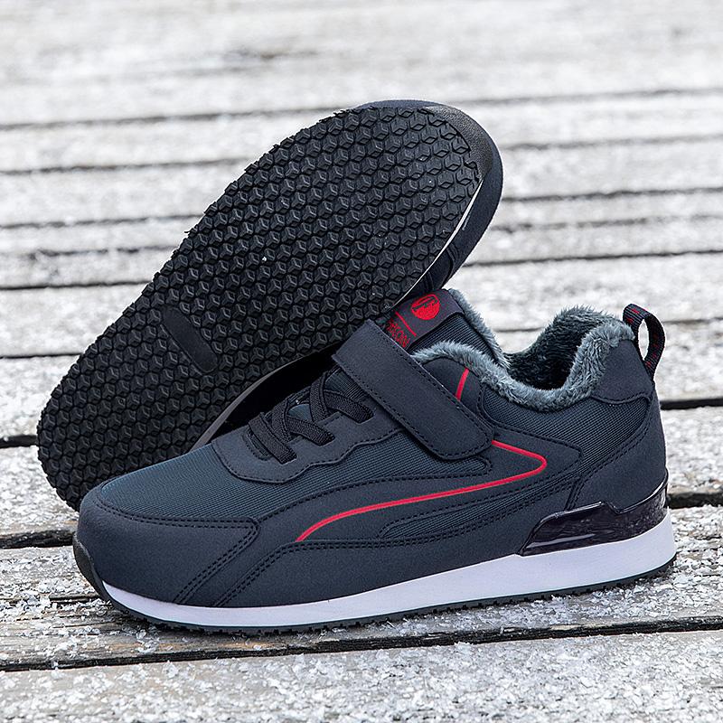 Snow Shoes for Men Casual Winter Shoes Sneakers Platform Non-slip Warm Fur Ankle Plush Outdoor Walking Couple Shoes Women Unisex