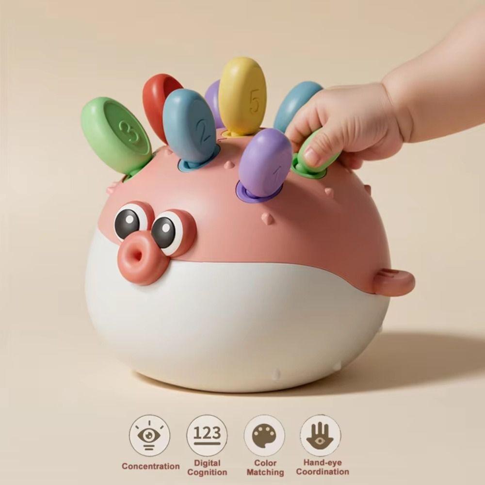 Plastic Focused Training Puzzle Toys Early Education Pufferfish Puzzle Toy Boy Girl Infants