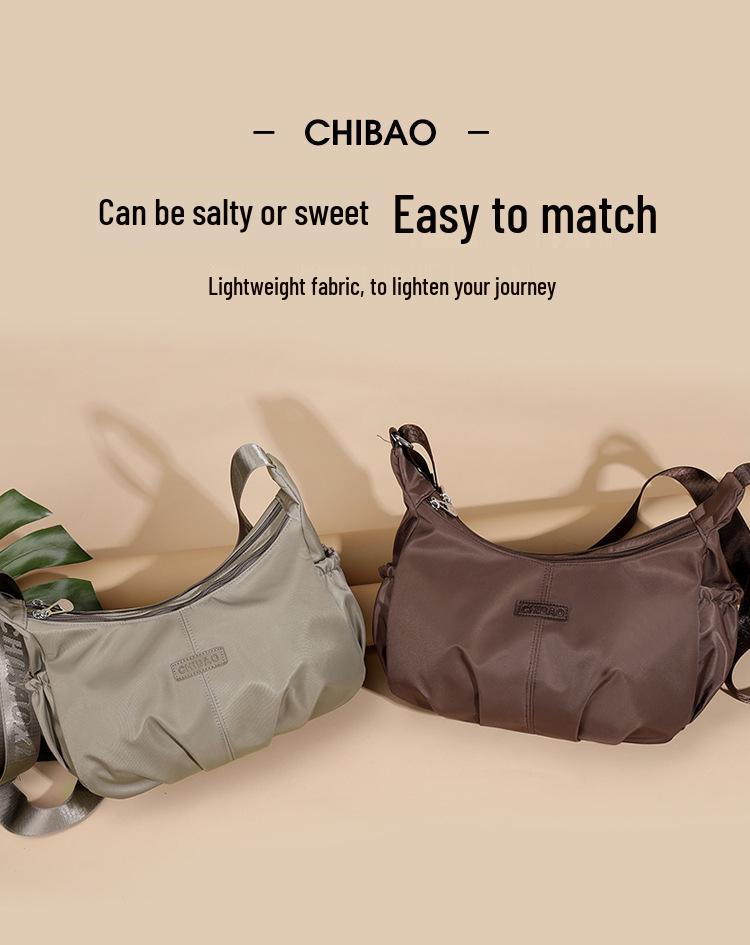 Women's Nylon Crossbody Shoulder Bag - Large Capacity Trendy Cloud Dumpling Design