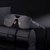 JYL TS Men's Semi-Rimless Retro - Double-Bridge Sun-Protective Trendy CY-98379