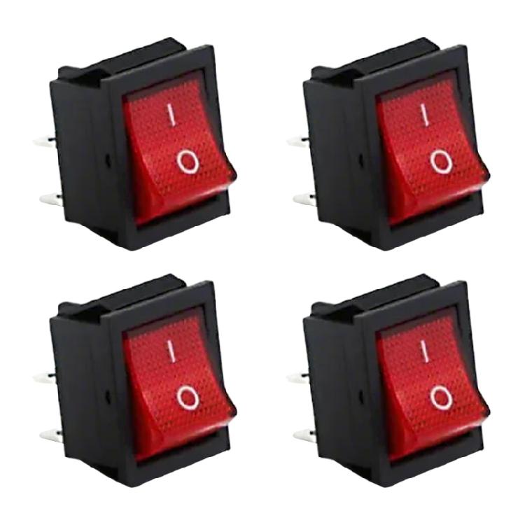 4er-Pack Robuste Kippschalter mit LED-Beleuchtung Heimzubehör für klare Statusanzeige bei mehreren Geräten