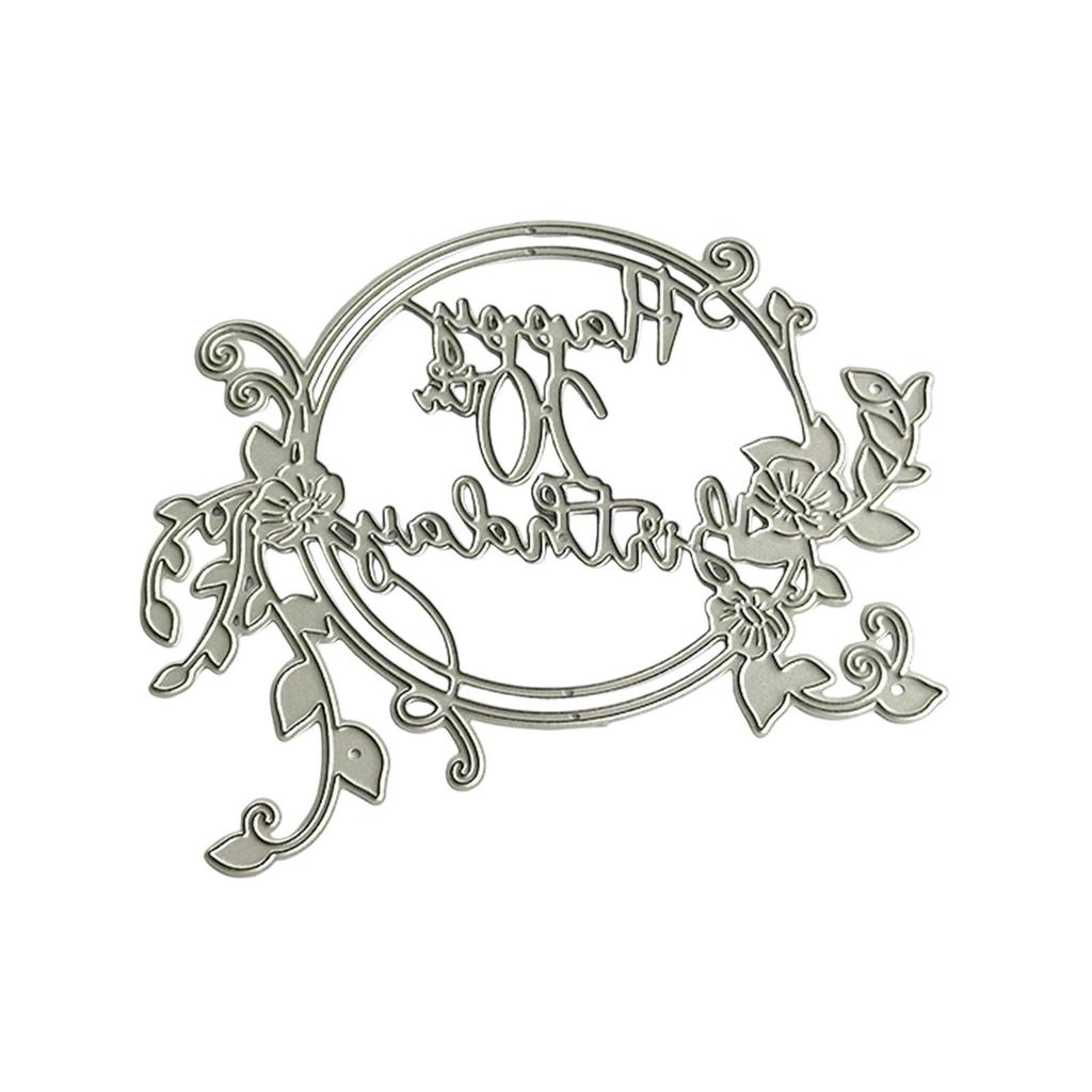 Happy 20th Birthday Metal Die Cuts Carbon Steel Cutting Dies Embossing Stencils for Card Photo Scrapbooking Decorations