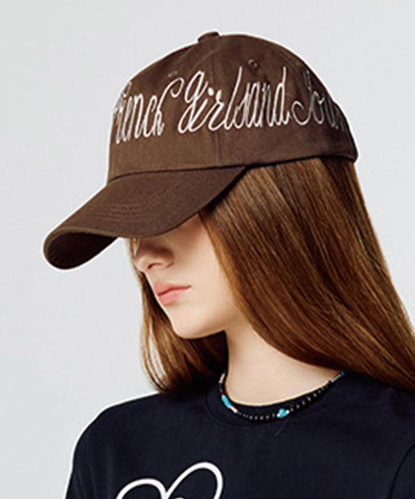 LARTIGENT L15 Lettering Ball Cap(Brown)
