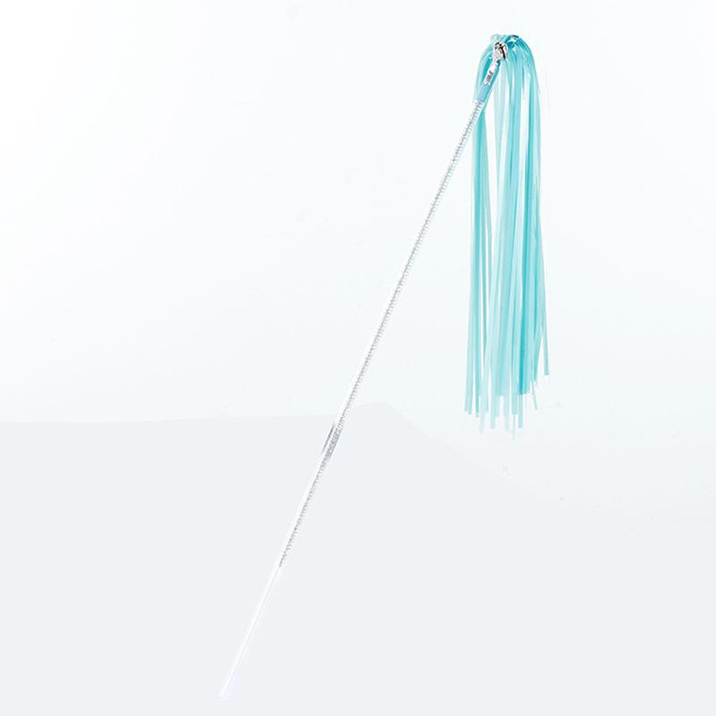 Simulation Feather Interactive Cat Toy Satin Ribbon Bell Cat Stick Toys Kitten Playing Teaser Wand Supplies Accessories