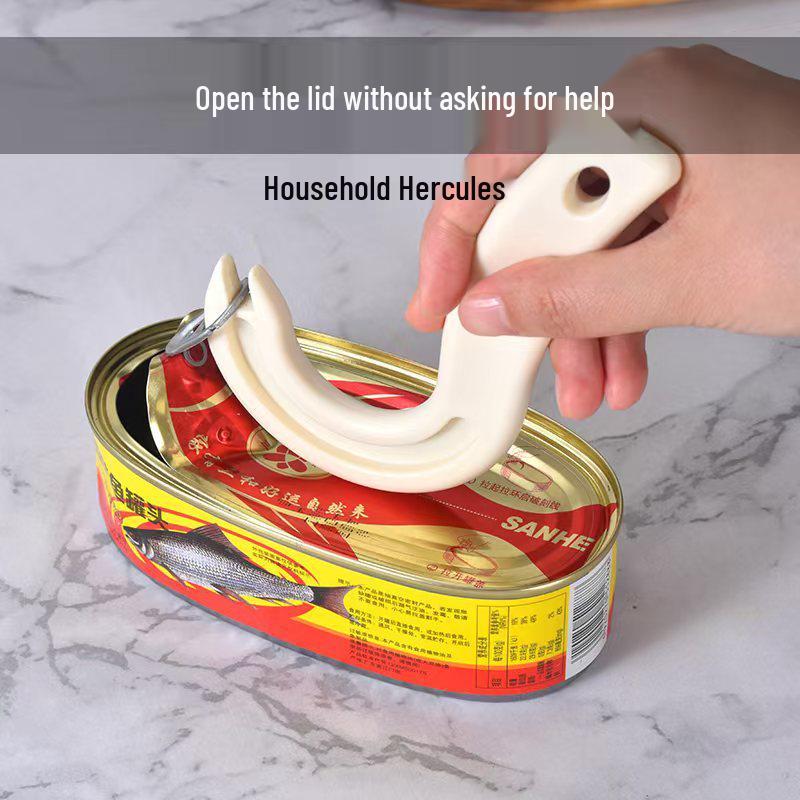 Hook-Shaped Multi-Function Manual Can and Bottle Opener - Kitchen Gadget for Easy Opening