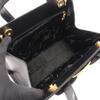 Used Salvatore Ferragamo Vala Ribbon 2WAY Handbag leather Black Used Women