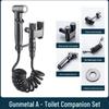 All-Copper Dual-Control Angle Valve & Spray Gun Bathroom Set