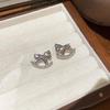 Zodiac Year Zircon Pearl Horse Earrings - Luxurious, Modern Studs for Women