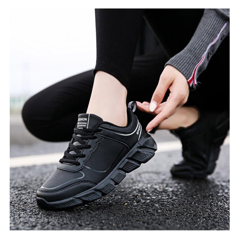 Leder-Board-Schuhe für Damen Flachsohlige Freizeit-Sportschuhe