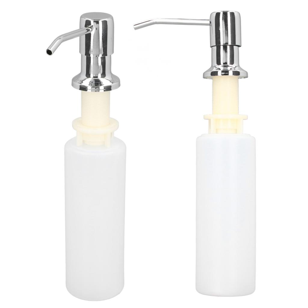 300ml Sink Soap Dispenser Lotion Pump Dispenser 304 Stainless Steel Lotion Dispenser for Kitchen