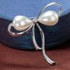 Versatile Pearl Bow Brooch, Feminine Charm, Anti-glare Retro Corsage Accessory, Cardigan Button