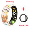 R18 Color Enamels Fashion Women Smart Ring Female Stainless Steel Intelligent Finger Ring Lady IP68 Waterproof Fitness Tracker