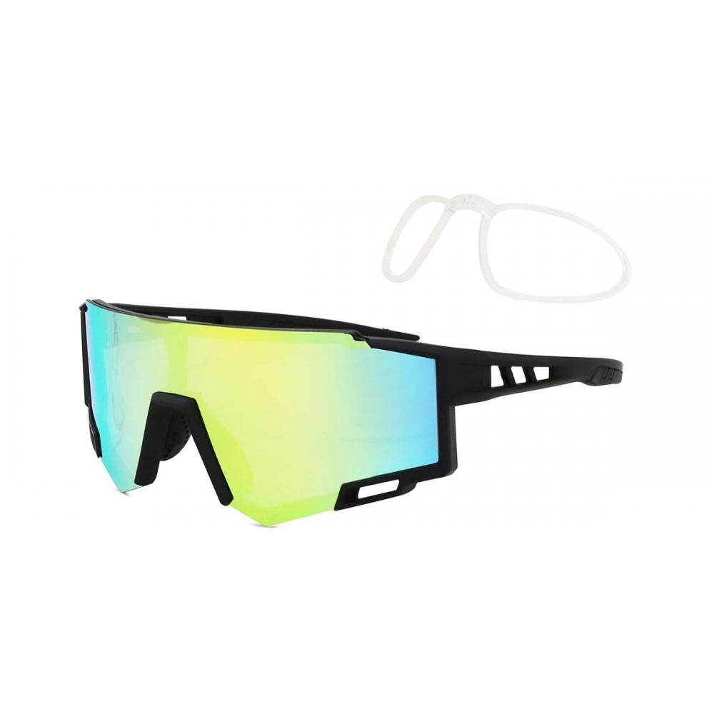 

Солнцезащитные очки унисекс Smartbuy Collection Stryker с цельной линзой в черной оправе и Rx-вставкой Uy076 C2 146-20-131