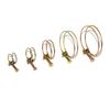 10Pcs Adjustable Pipe Clamp Double Wire HoseClip Plumbing Fastener Hardware Kit Double Wire Hose Clip Plumbing Fastener Hardware