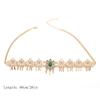 Luxurious Middle Eastern Bridal Head Accessory With Shimmering Rhinestones Hair Jewelry for Wedding Ceremony Dressingup