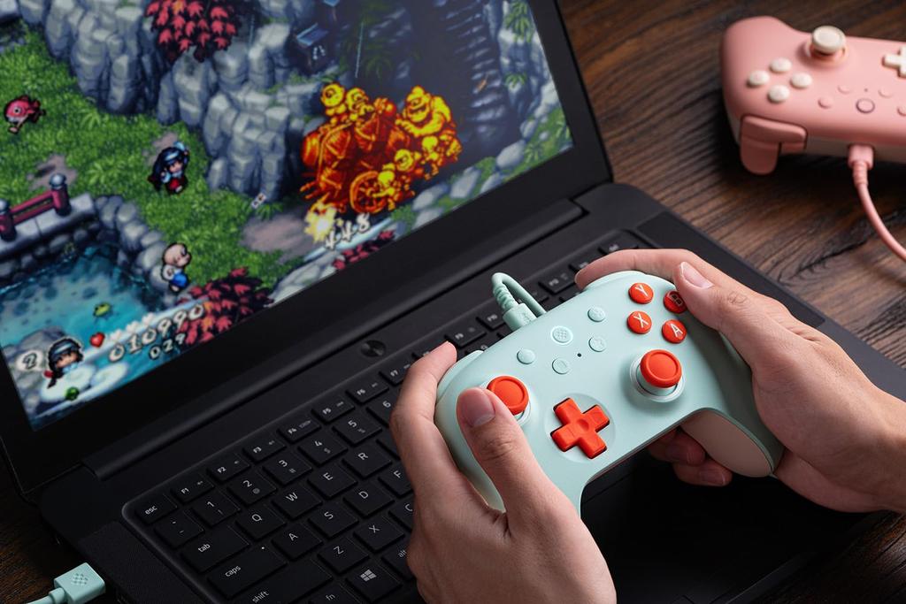 8BitDo Ultimate 2C Kabelgebundener Controller für Windows PC und verfügt über 1000Hz Abfragerate Hall-Effekt Joysticks und Hall- und Neu zuweisbare Bumper Android. Bewerten,