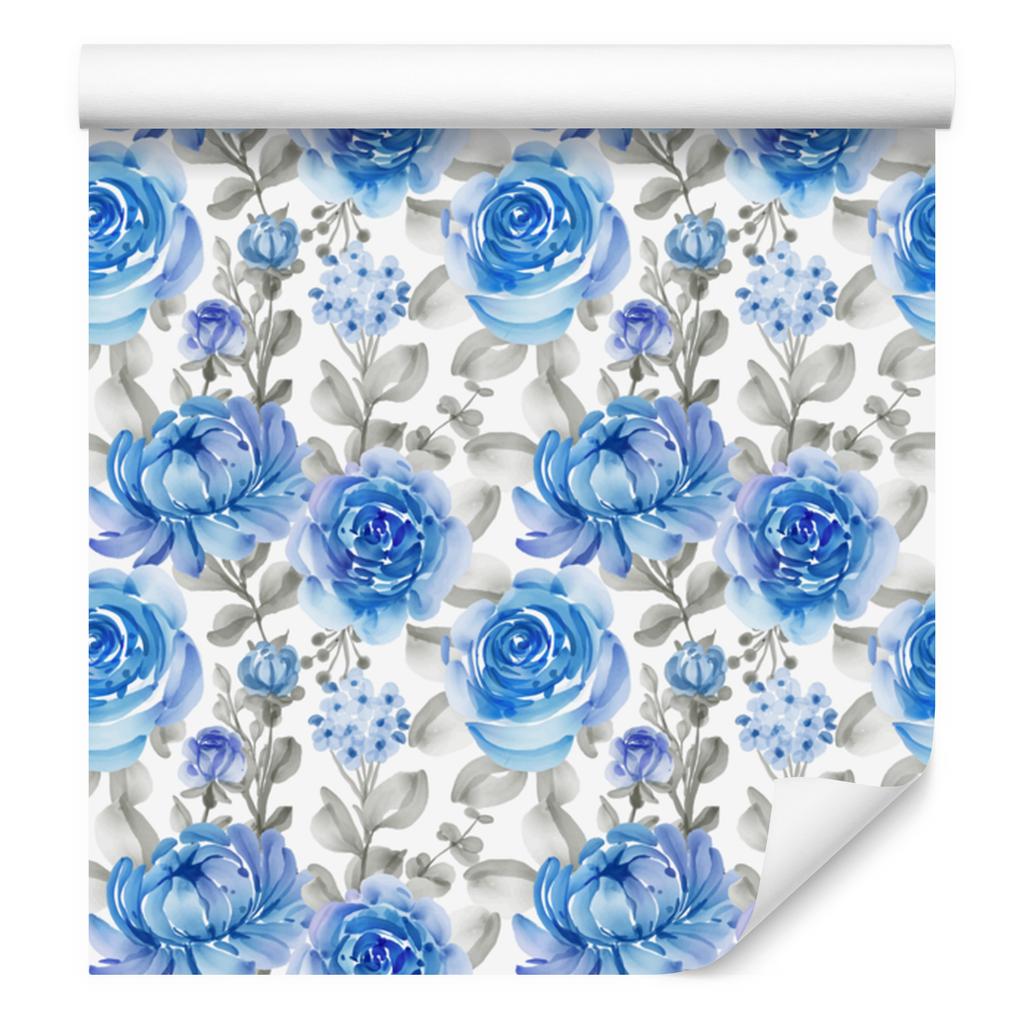 Blue Roses Azure Wallpaper 50x1000