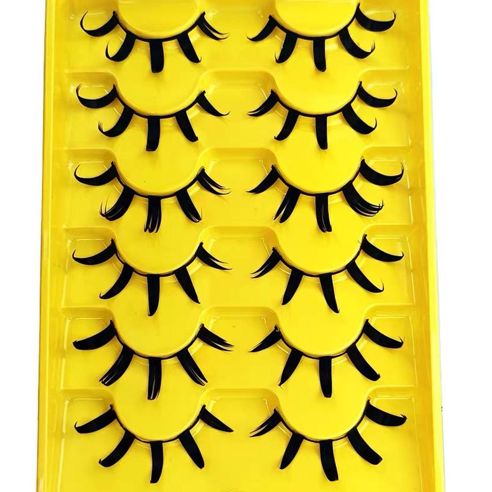 6 Pairs Dramatic 3D Faux Mink Eyelashes Wispy Fluffy Thai Eyelashes False Eyelashes Extension